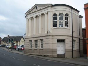 Lutterworth Town Hall looking from High Street